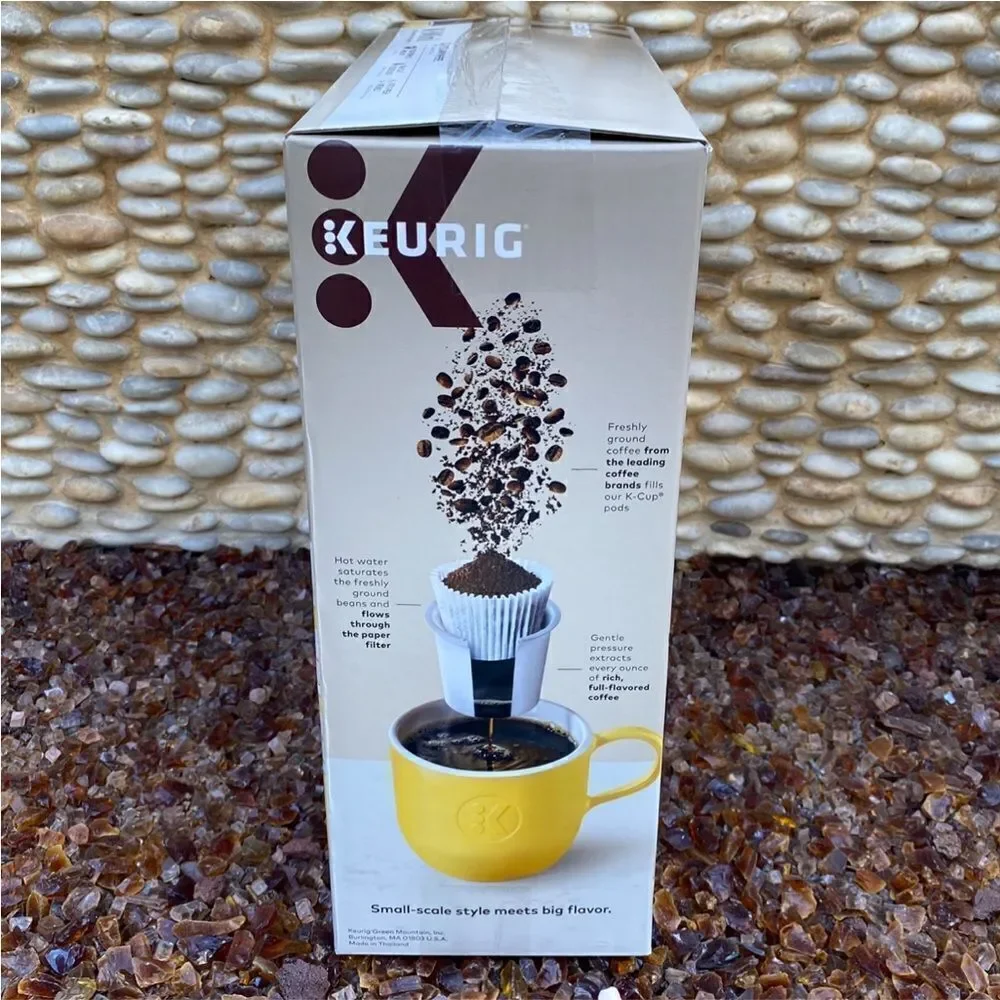 NIB New Black Keurig K-Mini Single-Serve K-Cup Pod Coffee Maker. Compact Kitchen